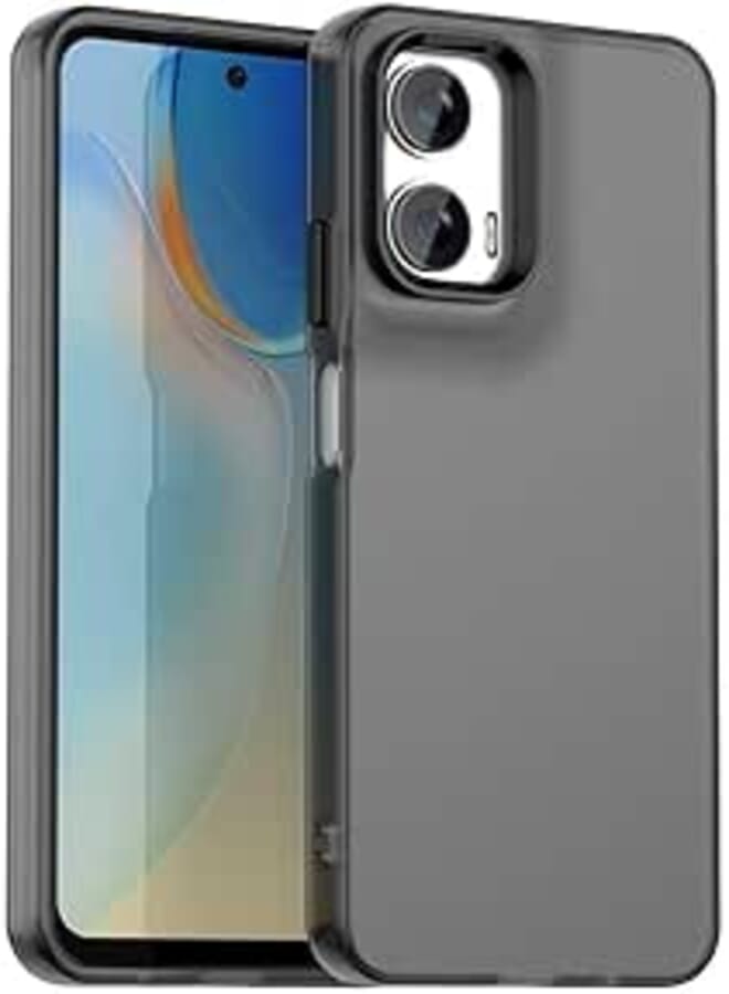 fascination phone case cover compatible with motorola moto G35 Candy PC Hybrid TPU Shockproof Phone Case for moto G35 (Black)